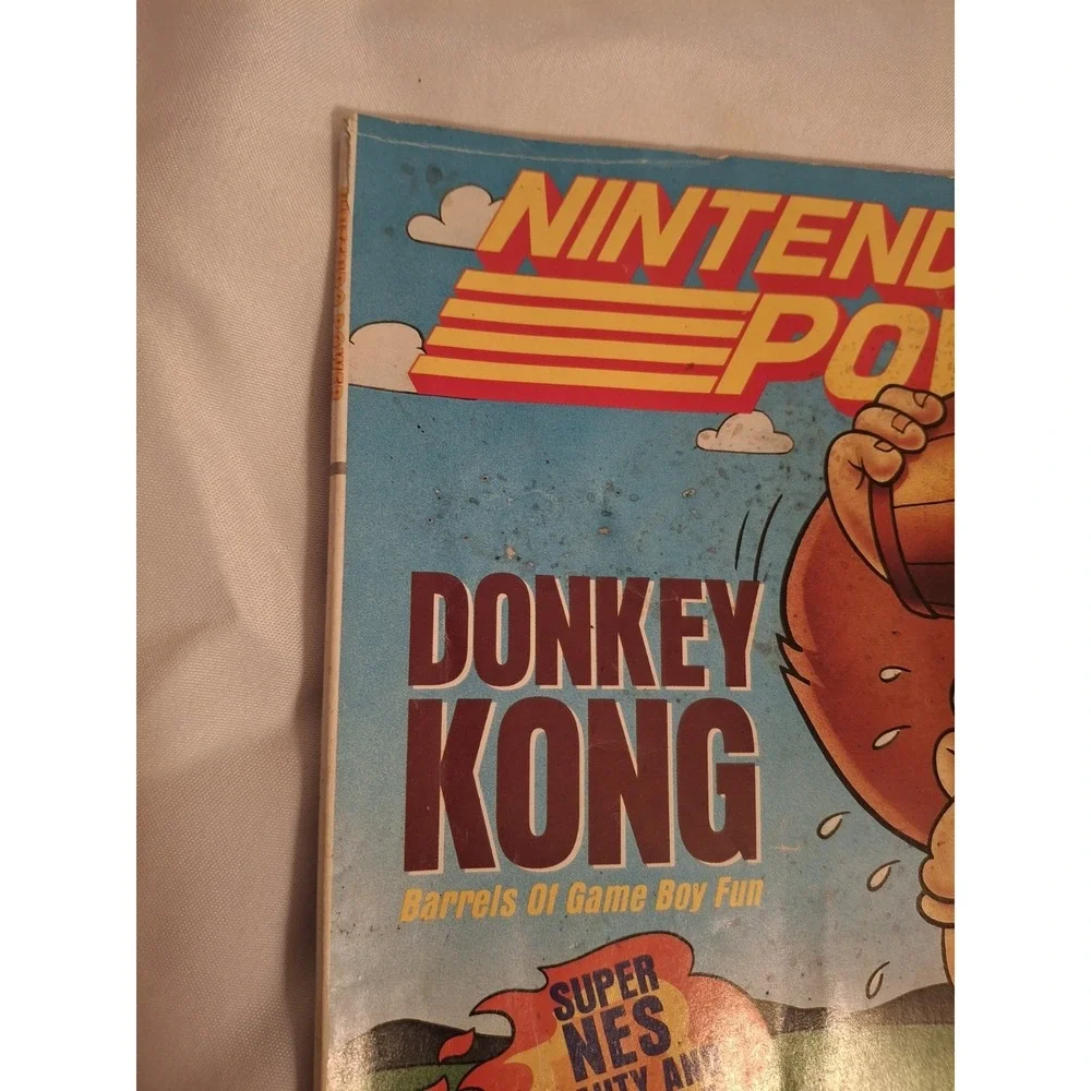 Nintendo Power Magazine Volume 61 Donkey Kong AS IS STAINING Vintage Rare
